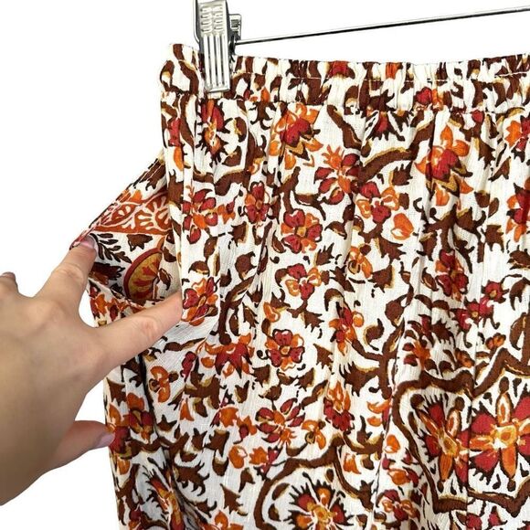 NWT Cynthia Rowley High Waist Floral Paisley Print Wide Leg Pants - Picture 5 of 10